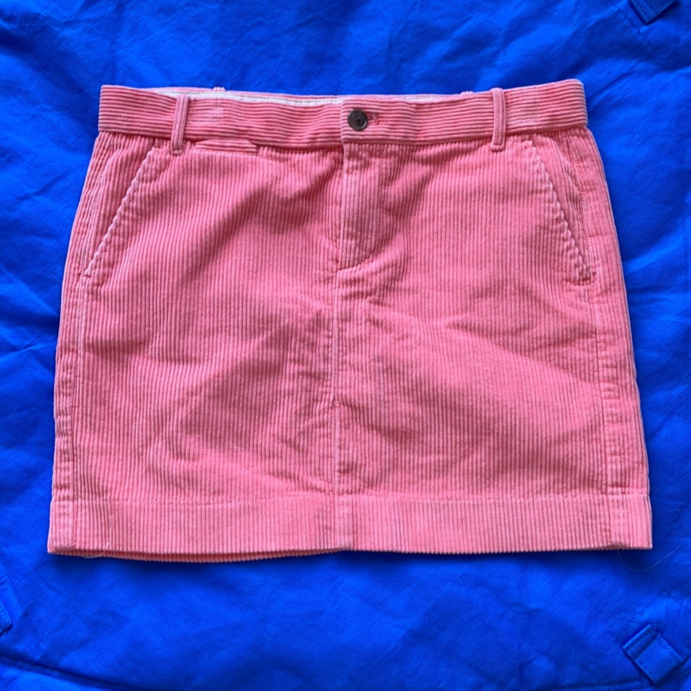 Gap pink corduroy mini skirt
